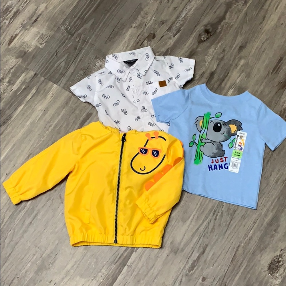 6-9 month boys clothing jacket shirt onesie